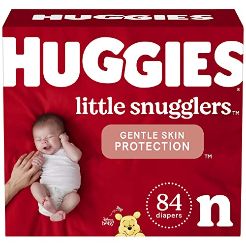 Huggies Little Snugglers Baby Diapers, Size Newborn, 84 Ct by Kimberly-Clark Corp.