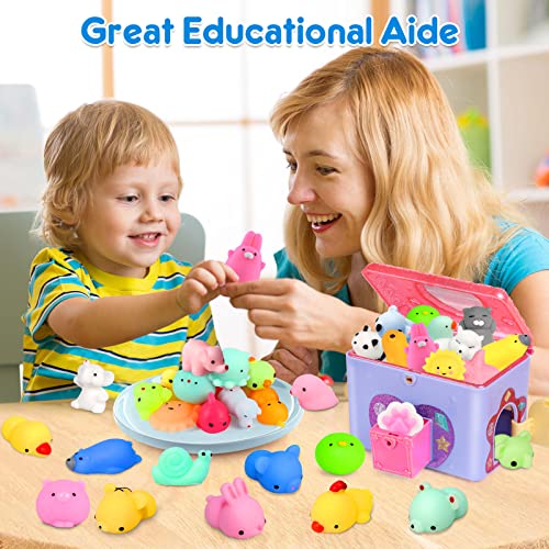 Mochi Squishy Toys FLY2SKY 28PCS Animal Mini Squishies Kawaii Party Favors for Kids Cat Unicorn Squishy Squeeze Stress Relief Toys Goodie Bags Novelty Toy Birthday Gifts for Boys Girls Adults, Random from FLY2SKY