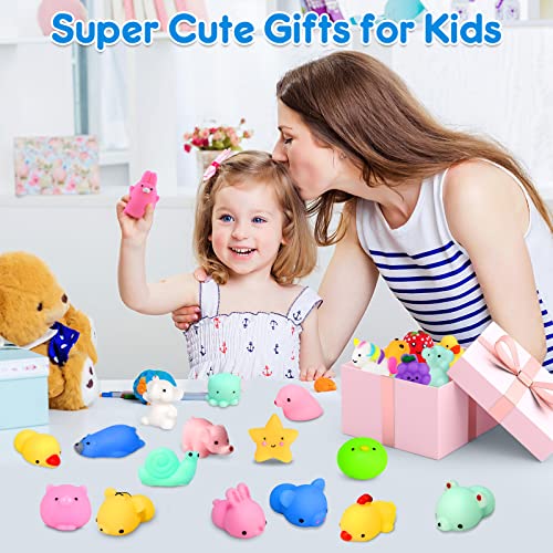 Mochi Squishy Toys FLY2SKY 28PCS Animal Mini Squishies Kawaii Party Favors for Kids Cat Unicorn Squishy Squeeze Stress Relief Toys Goodie Bags Novelty Toy Birthday Gifts for Boys Girls Adults, Random from FLY2SKY