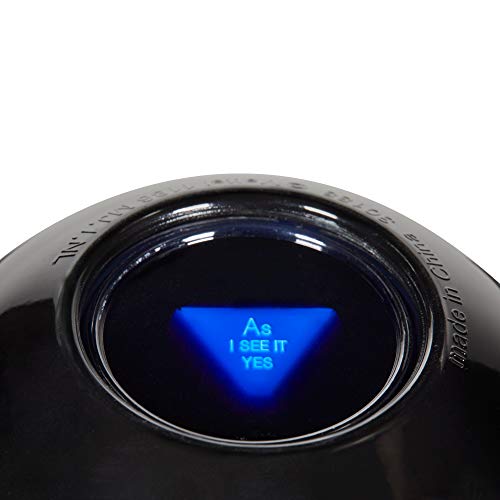 Magic 8 Ball Mattel 75th Anniversary Fortune-Telling Novelty Toy with Floating Answers, Great Gift for Ages 6 Years & Older by Mattel