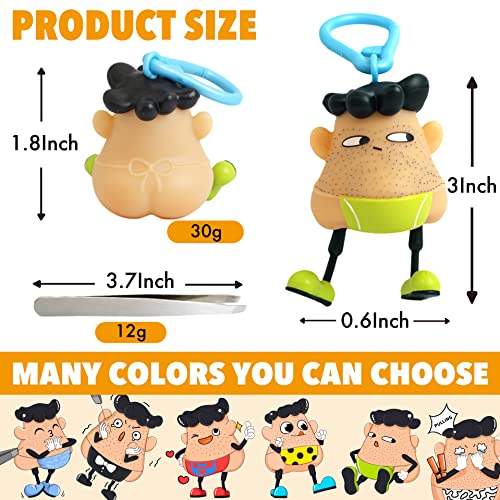 Pimple Popper Toy Skin Picking Fidget Toy, Stress Relief Toy Blackheads Remover Asmr, Trichotillomania Squishy Fidget Toy Hair Pulling Novelty Gag Gift Cute Key Chain by Angel's Wonderland