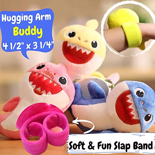 Q&M Novelties Baby Shark Backpack Gift Set Bundle (5 Pack), Kids Baby Shark Toys Plush Toddler Play Set, Pink- Mommy Shark from Q&M Novelties