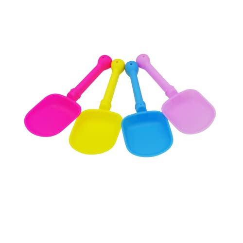 4E's Novelty (4 Sets) Castle Beach Buckets and Shovels, Large Size 7" - Sand Castle Building Kit, Sandcastle Molds Beach Toys for Kids 3-10, Outdoor Sand Toys for Toddlers by 4E's Novelty