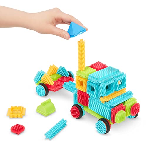 Bristle Blocks by Battat â The Official Bristle Blocks â 112Piece â STEM Creativity Building Toys Dexterity Fine Motricity â Bpa Free 2 Years + from Branford LTD