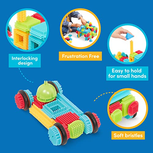 Bristle Blocks by Battat â The Official Bristle Blocks â 112Piece â STEM Creativity Building Toys Dexterity Fine Motricity â Bpa Free 2 Years + from Branford LTD