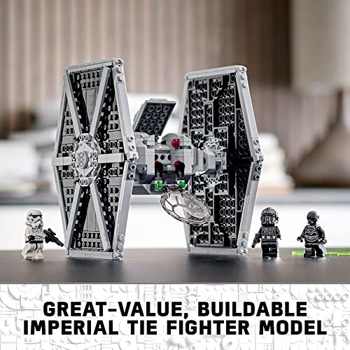 LEGO Star Wars Imperial TIE Fighter 75300 Building Toy with Stormtrooper and Pilot Minifigures from The Skywalker Saga by LEGO