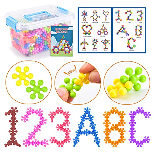 Moulselp 400 Pieces Building Toys for Kids - Kids STEM Toys, Educational Building Toys for Kids Ages 4-8, Learning Discs Sets, Construction Blocks for Preschool Classroom Boys Girls Aged 3+ Kids Toys from NON