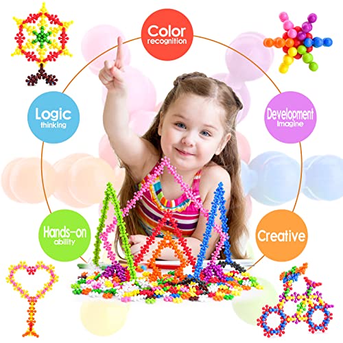 Moulselp 400 Pieces Building Toys for Kids - Kids STEM Toys, Educational Building Toys for Kids Ages 4-8, Learning Discs Sets, Construction Blocks for Preschool Classroom Boys Girls Aged 3+ Kids Toys from NON