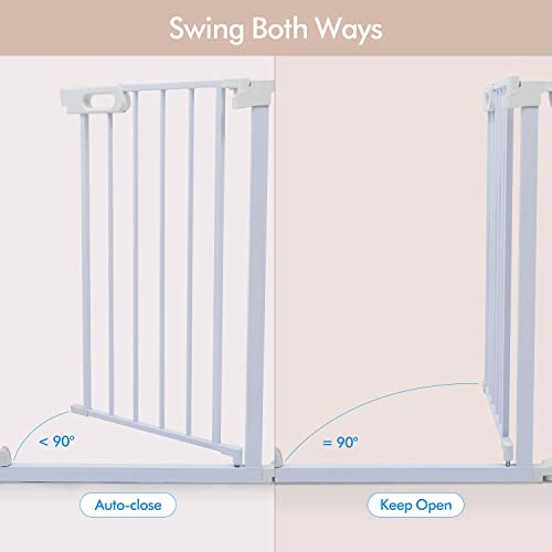 HOYOFO 125.98" Extra Wide Baby Gate Adjustable Play Yard Dog Fence Foldable 5 Panels Safety Gates for Stairs,Doorways by US ANNIE LLC