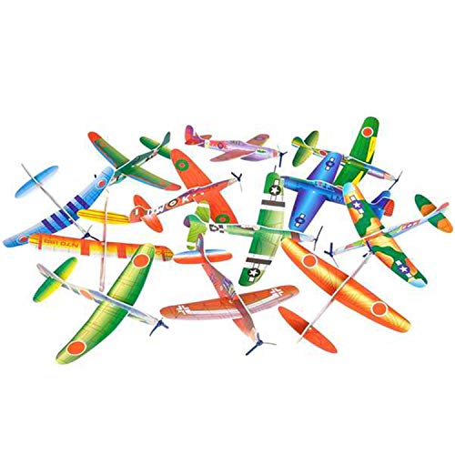 Big Mo's Toys 24 Pack 8 Inch Glider Planes - Birthday Party Favor Plane, Great Prize, Handout Glider, Flying Models, Two Dozen by Big Mo's Toys