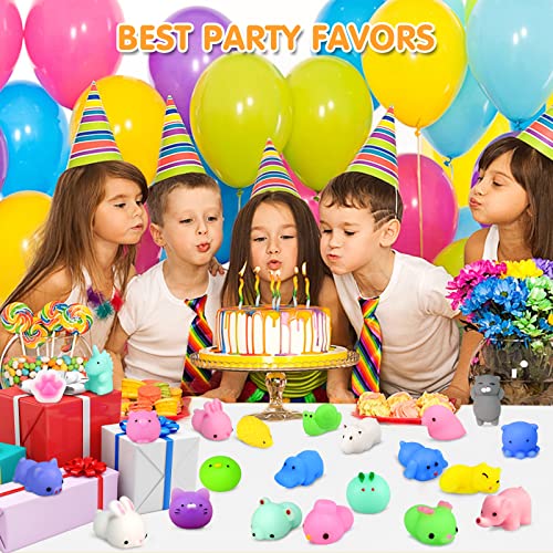30 Pcs Mochi Squishy Toys Easter Egg Fillers Party Favors for Kids Easter Gifts Basket Stuffers Kawaii Mini Animal Squishies Stress Relief Toys Squeeze Toy Classroom Prize Reward for Boy Girl Random from SILVIA