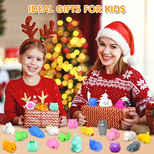 30 Pcs Mochi Squishy Toys Easter Egg Fillers Party Favors for Kids Easter Gifts Basket Stuffers Kawaii Mini Animal Squishies Stress Relief Toys Squeeze Toy Classroom Prize Reward for Boy Girl Random from SILVIA