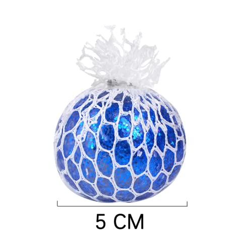 Littley 16 Pcs Kids Stress Balls,Squishy Stress Ball for Adults,Mesh Squishy Balls,Squishy Squeeze Balls Fidget Toys,globbles Stress Relief Toy,Stocking Stuffers,Cool Party Favors for Kids(16) from Littley