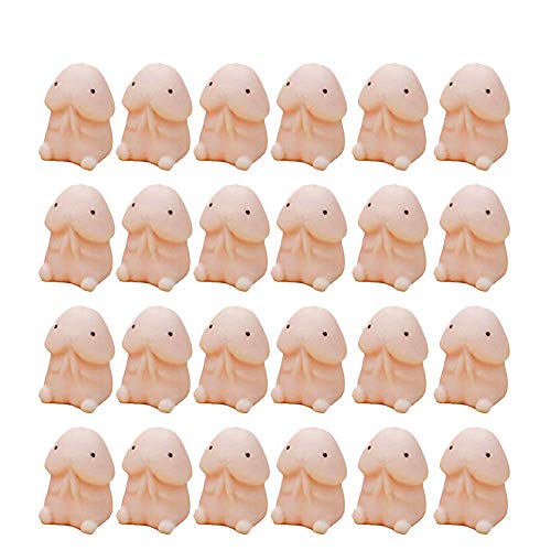 Julvie 24 Pcs Mini Soft Squeeze Toy Funny Novelty Squishy Animals Squeeze Toys Tricky Gifts Stress Relief Toys Birthday Gifts for Kids & Adults by Julvie