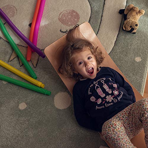 nutty toys 8 pk Pop Tubes Sensory Toys (Large) Fine Motor Skills Learning Toddler Toy for Kids Top ADHD Autism Fidget 2023 Best Preschool Boy Girl Gifts Idea Unique Christmas Toddler Stocking Stuffers from NUTTY TOYS