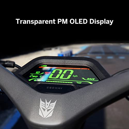 Segway Transformer GT2 SuperScooter Megatron Limited Edition- Dual 3000W Motor, 55.9 Miles & 43.5 MPH, Electric Scooter Adults for Commuting W/T 11" Tires, 2WD, Transparent Display, Suspension System by ââNinebot (Changzhou) Tech Co., Ltd