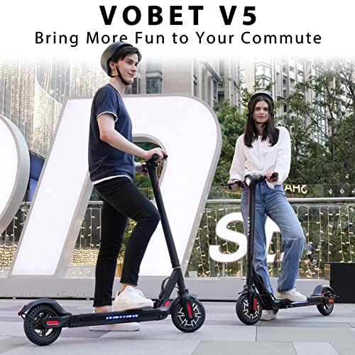VOBET Adults Electric Scooter,350W Motor,8.5Inch Solid Tire,18.5 Miles 18.5 MPH Portable Folding Commuting Scooter for Adults with Front and Rear Shock Absorption System and APP by Wuyi Zeda Electronic Technology Co., Ltd.