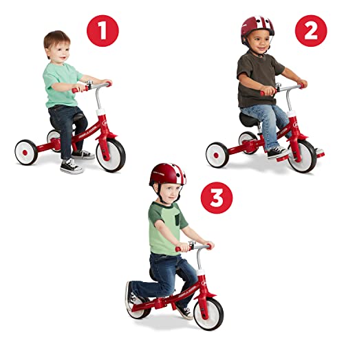 Radio Flyer Triple Play Trike, Toddler Tricycle, Balance Bike and Ride-On, Ages 1-3 by Radio Flyer