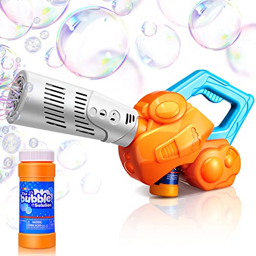 JOYIN Bubble Leaf Blower with Bubble Solution (100 ml) , Bubble Machine for Kids, Fun Toddler Indoor and Outdoor Play, Summer Themed Party Favor and Birthday Gift for Kids from Joyin Inc