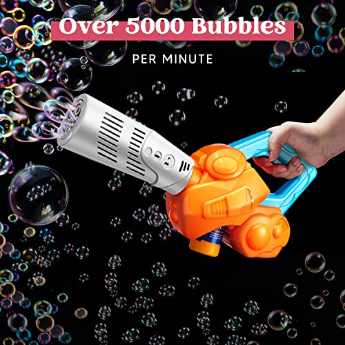 JOYIN Bubble Leaf Blower with Bubble Solution (100 ml) , Bubble Machine for Kids, Fun Toddler Indoor and Outdoor Play, Summer Themed Party Favor and Birthday Gift for Kids from Joyin Inc