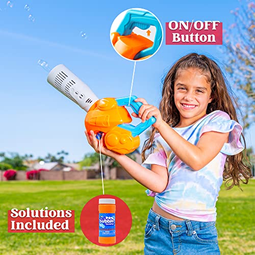 JOYIN Bubble Leaf Blower with Bubble Solution (100 ml) , Bubble Machine for Kids, Fun Toddler Indoor and Outdoor Play, Summer Themed Party Favor and Birthday Gift for Kids from Joyin Inc