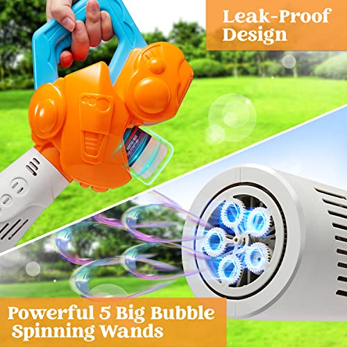 JOYIN Bubble Leaf Blower with Bubble Solution (100 ml) , Bubble Machine for Kids, Fun Toddler Indoor and Outdoor Play, Summer Themed Party Favor and Birthday Gift for Kids from Joyin Inc