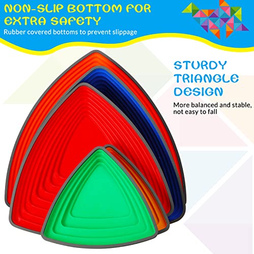 25 Pcs Stepping Stones Non Slip Balance River Stones Toys Indoor and Outdoor Balance Blocks Exercise Coordination and Stability for Toddler Outdoor Play Equipment from Sotiff