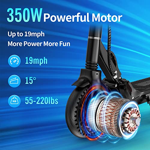 VOBETSCOOTER Electric Scooter,350W Motor,8.5" Solid Tires, 19 Miles Range, 19Mph Folding Commuter Electric Scooter for Adults by Wuyi Zeda Electronic Technology Co., Ltd