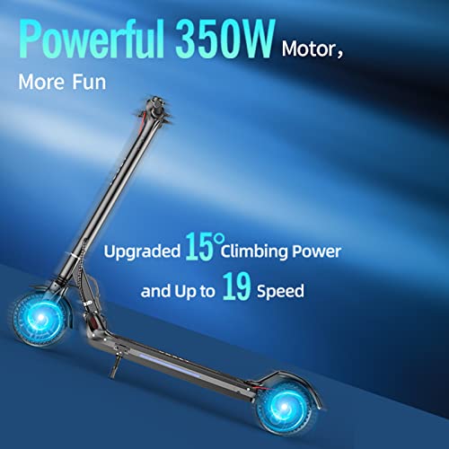 VOBETSCOOTER Electric Scooter,350W Motor,8.5" Solid Tires, 19 Miles Range, 19Mph Folding Commuter Electric Scooter for Adults by Wuyi Zeda Electronic Technology Co., Ltd