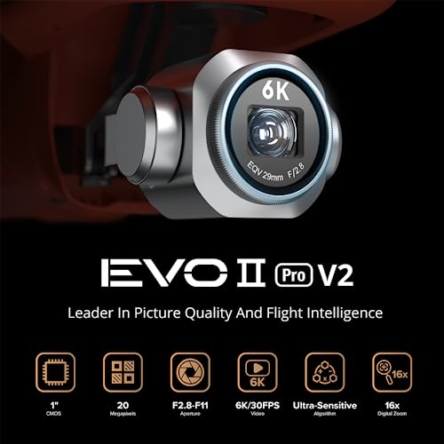 Autel Robotics EVO II 8K Drone Camera, Portable Folding Aircraft with Remote Controller, Captures Incredibly Smooth 8K Ultra HD Video and 48MP Photos by Autel Robotics
