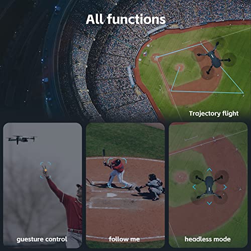 Super Endurance Foldable Drone with Camera for Beginnersâ 60+ min Flight Time, WiFi FPV Quadcopter with 120Â°Wide-Angle 1080P HD Camera, Optical Flow Positioning, Follow Me, Dual Cameras(3 Batteries) by CHUBORY