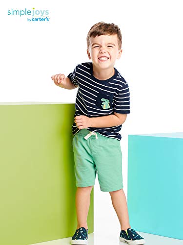 Simple Joys by Carter's Boys' Toddler 3-Piece Playwear Set, Dinosaur/Trucks, 4T by Simple Joys by Carter's