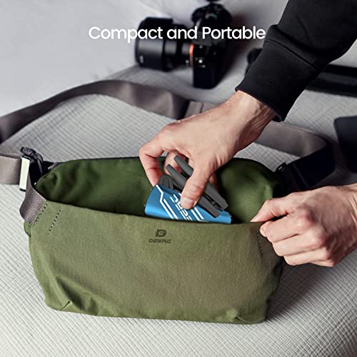 DEERC D20 Mini Drone with Camera for Kids, Remote Control Toys Gifts for Boys Girls with Voice Control, Gestures Selfie, Altitude Hold, Gravity Control, One Key Start, 3D Flips 2 Batteries, Blue by DEERC