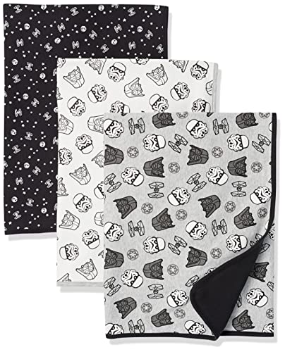 Disney x Amazon Essentials Boys' Baby Disney Marvel Swaddle Blankets, 3-Pack Star Wars Tiny Trooper, One Size by Amazon Essentials