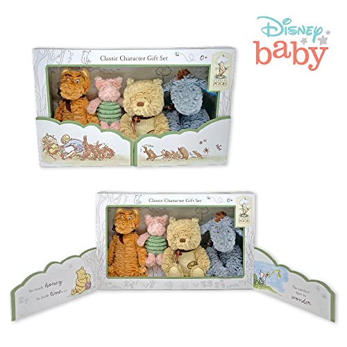 KIDS PREFERRED Disney Baby Classic Winnie The Pooh and Friends 4 Piece Plush Collector Set Stuffed Animals from Kids Preferred