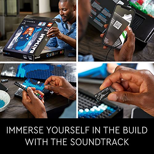 LEGO Art Jim Lee Batman Collection 31205 Canvas Wall Decor with The Joker or Harley Quinn, Crafts Xmas Gift Idea for Him, Her, Men, Women, DIY Poster, Big Set for Adults, by LEGO