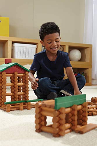 LINCOLN LOGS-Collector's Edition Village-327 Pieces-Real Wood Logs-Ages 3+ - Best Retro Building Gift Set for Boys/Girls-Creative Construction EngineeringâTop Blocks Game Kit - Preschool Education Toy from K'NEX