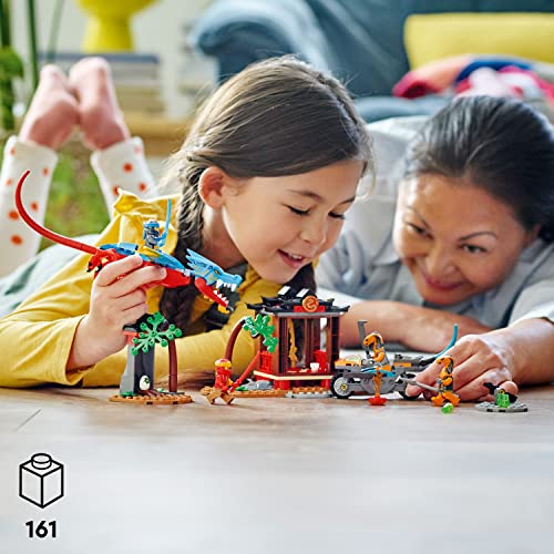 LEGO NINJAGO Ninja Dragon Temple Set 71759 with Toy Motorcycle, Kai, NYA and Snake Warrior Minifigures, Gift for Kids 4 Plus Years Old from LEGO