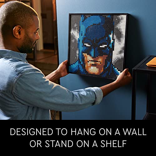 LEGO Art Jim Lee Batman Collection 31205 Canvas Wall Decor with The Joker or Harley Quinn, Crafts Xmas Gift Idea for Him, Her, Men, Women, DIY Poster, Big Set for Adults, by LEGO