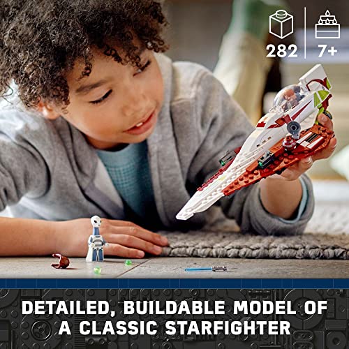 LEGO Star Wars OBI-Wan Kenobi's Jedi Starfighter 75333 Building Toy Set - Features Minifigures, Lightsaber, Clone Starship from Attack of The Clones, Great Gift for Kids, Boys, and Girls Ages 7+ from LEGO