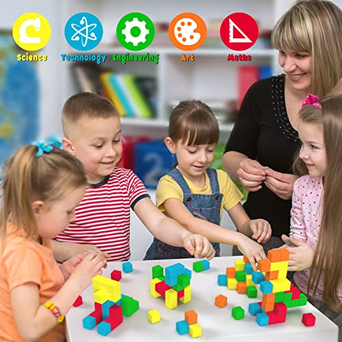 Dolanus Magnetic Blocks for Toddler Toys - 40 Pieces, Max Magnets Strong Magnetic Building Tiles for Kids, STEM Sensory Cube for Preschool, Gift for Boys Girls Age 3 4 5 6 7 Year Old, 1.0 Inch by Dolanus