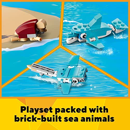 LEGO Creator 3-in-1 Surfer Beach House 31118 - Featuring Lighthouse, Pool House, Boat, 2 Minifigures, Dolphin Figure, Great Summer Building Toy Set for Kids, Girls, and Boys Ages 8+ by LEGO