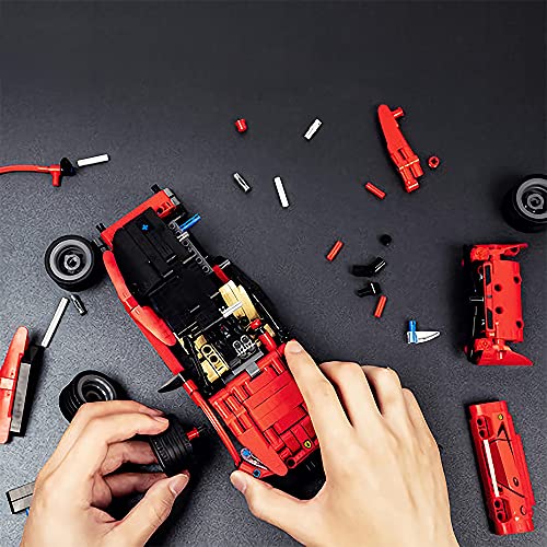 QMAN RC Car STEM Building Toys, 425 Pieces Remote Control Building Blocks Model Car Kit,Racing Car Model Building Block for Boys and Girls Age 6-12 by QMAN