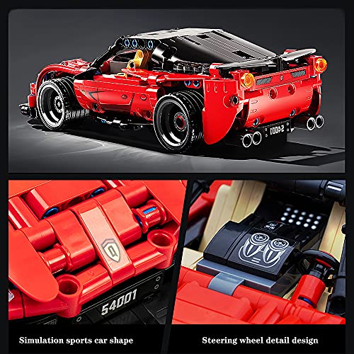 QMAN RC Car STEM Building Toys, 425 Pieces Remote Control Building Blocks Model Car Kit,Racing Car Model Building Block for Boys and Girls Age 6-12 by QMAN