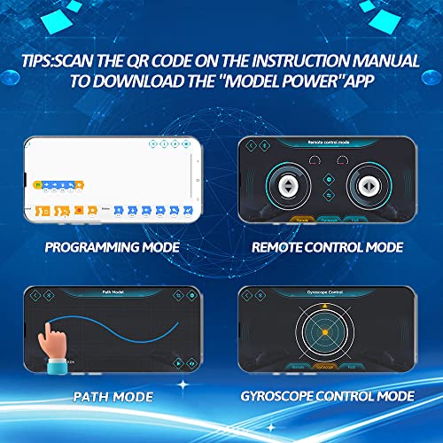 QMAN RC Car STEM Building Toys, 425 Pieces Remote Control Building Blocks Model Car Kit,Racing Car Model Building Block for Boys and Girls Age 6-12 by QMAN