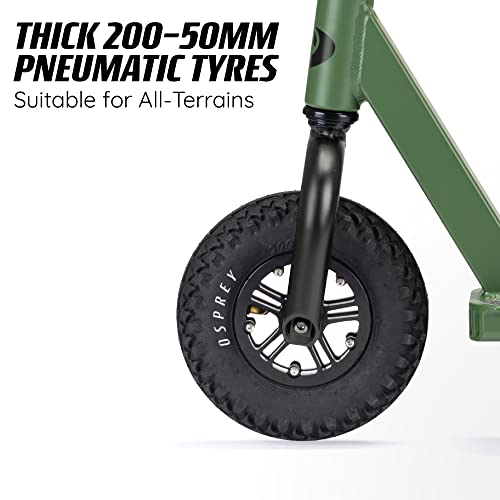 Osprey Dirt Scooter, All Terrain Trail Adult Scooter with Chunky Off Road Tyres, Multiple Colours by Osprey