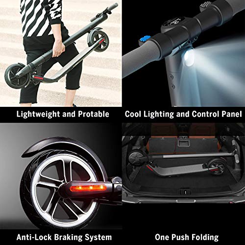 Segway Ninebot ES4 Electric Kick Scooter with External Battery, Lightweight and Foldable, Upgraded Motor Power, Dark Grey by Segway-Ninebot