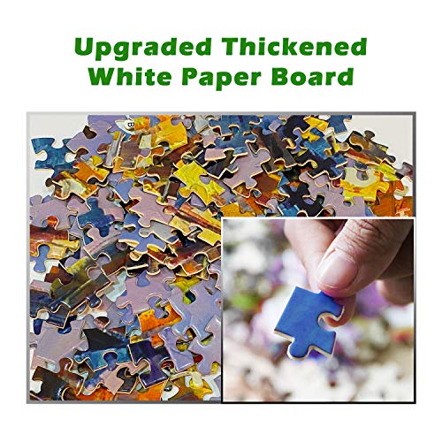 Genion Jigsaw Puzzles for Adults 1000 Piece - Rainbow Flowers Puzzle Game Large 1000 pcs Artwork Gifts for Adults Teens Families - 27.56ââ x 19.69ââ (Upgraded) from Genion