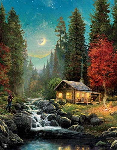 Ceaco - Thomas Kinkade 8 in 1 Multipack Jigsaw Puzzle Bundle Set - (2) Round 300, (4) 550, (1) 750, (1) 1000 Pieces, Kids and Adults from Ceaco