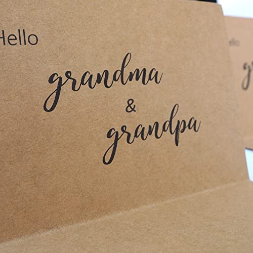 HAMUIERS Pregnancy Announcement for Grandparents, Pregnancy Annoucement Card for Grandparents, Grandparents Baby Announcement Ideas for Pregnancy Reveal, First Time Grandparents Gifts from HAMUIERS